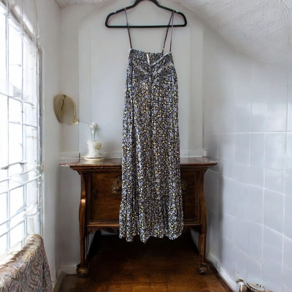 Floral Maxi Dress with Spaghetti Straps